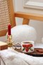 Pinecone-Patterned Handmade New Year's 170 ml Cup and Saucer