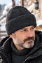 Men's Siberian Beanie: Double-Layer, Winter-Weight, Folded Knit - 3