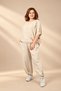 Women's Wide Collar Half Sleeve Blouse Elastic Waist Pocketed Lace Trousers Lace Detailed Italian Large - 3