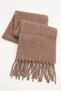 Klein Soft Touch Tassel Detailed Wool Textured Premium Fringed Puffy Mikasa Scarf (195 X 45 cm) - 4