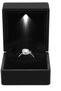 Engagement Ring LED Light Ring Box Jewelry Gift Box (Black) - 2