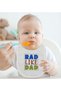 BK Kids "Rad Like Dad" Design Baby Bodysuit and Bib Gift Set - Model 1 - 3