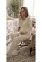 Maternity Pajama Set, Ecru, Size S - 3