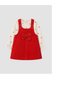 Red Bow-Detail Velvet Baby Girls' Pinafore Dress and T-Shirt - 2