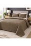Reversible Brown Bedspread 220x240cm