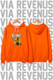 Einstein-Printed Unisex Oversized Hoodie