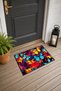 Colorful Butterfly Spring Pattern 684 Doormat, 40x60 cm, Non-Slip Sole, Decorative