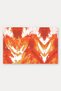Orange and White Flame-Patterned Doormat, 40x60 cm, with Non-Slip Sole, Decorative - 5