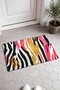 Pink Gold Zebra-Striped Pattern Doormat, 40x60 cm, with Non-Slip Sole, Decorative - 2