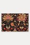 Black and Pink Vintage Floral Print Doormat, 40x60 cm, with Non-Slip Sole, Decorative - 5