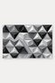 Black and White Geometric Patterned 023 Doormat, 40x60 cm, Non-Slip Sole, Decorative - 5