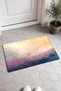 Peach Purple "Misty Horizon" Patterned Doormat, 40x60 cm, Non-Slip Sole, Decorative - 2