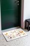 Orange and White Butterfly Garden Patterned Doormat, 40x60 cm, with Non-Slip Sole, Decorative - 3