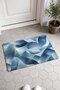 Gray-Blue Folded Paper Doormat with Abstract Patterned Design, 40x60 cm, Non-Slip Sole, Decorative - 2