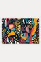 Black Tropical Toucan-Patterned Doormat, 40x60 cm, with Non-Slip Sole, Decorative - 5