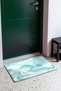 Mint White Soft Water Wave Pattern Doormat, 40x60 cm, Non-Slip Sole, Decorative - 3