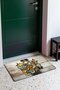 Orange and Blue Butterfly-Patterned 435 Doormat, 40x60 cm, with Non-Slip Sole, Decorative - 3