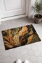 Gold Coffee Ethnic Patterned Flow Pattern Doormat, 40x60 cm, Non-Slip Sole, Decorative - 2