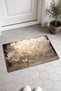 White Butterfly Forest Patterned Doormat, 40x60 cm, Non-Slip Sole, Decorative - 2