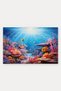 Blue Coral Garden Patterned Doormat, 40x60 cm, with Non-Slip Sole, Decorative - 5