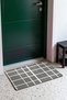 Gray and White Checked Grid-Patterned Doormat, 40x60 cm, with Non-Slip Sole, Decorative - 3