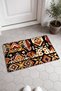 Brown and Cream African Kilim Rug-Patterned Doormat, 40x60 cm, with Non-Slip Sole, Decorative - 2