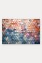 Pastel Hexagon Textured Patterned Doormat, 40x60 cm, with Non-Slip Sole, Decorative - 5