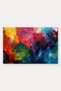 Colorful Abstract Patterned 810 Doormat, 40x60 cm, with Non-Slip Sole, Decorative - 5