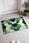 Sage Green Mermaid-Patterned Doormat, 40x60 cm, with Non-Slip Sole, Decorative - 2