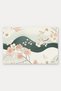 Japanese Sakura Wave-Patterned Doormat, 40x60 cm, with Non-Slip Sole, Decorative - 5