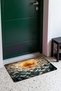 Orange Geometric Patterned Doormat, 40x60 cm, with Non-Slip Sole, Decorative - 3
