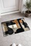 Black Copper Cream Grunge Collage-Patterned Doormat, 40x60 cm, with Non-Slip Sole, Decorative - 2