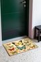 Blue Butterfly Paradise Patterned Doormat, 40x60 cm, Non-Slip Sole, Decorative - 3