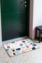 White Pastel Terrazzo Stone-Patterned Doormat, 40x60 cm, with Non-Slip Sole, Decorative - 3