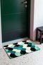 Turquoise and Black Retro Patterned Doormat, 40x60 cm, with Non-Slip Sole, Decorative - 3