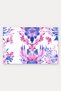 White Lilac Watercolor Symmetrical Floral Print Doormat, 40x60 cm, Non-Slip Sole, Decorative - 5