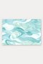 Mint White Soft Water Wave Pattern Doormat, 40x60 cm, Non-Slip Sole, Decorative - 5