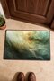 Green and Beige Cloud-and-Fog-Patterned Doormat, 40x60 cm, with Non-Slip Sole, Decorative - 4