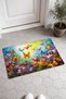 Colorful Butterfly Spring Pattern 657 Doormat, 40x60 cm, Non-Slip Sole, Decorative - 2