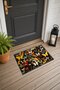 Colorful Butterfly Garden Pattern 547 Doormat, 40x60 cm, Non-Slip Sole, Decorative