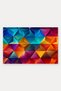 Colorful Geometric Triangles Pattern 030 Doormat, 40x60 cm, Non-Slip Sole, Decorative - 5