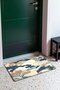 Navy Blue and Cream Japanese Cloud Tree Pattern Doormat, 40x60 cm, with Non-Slip Sole, Decorative - 3
