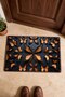 429 Orange Butterfly Dance Pattern Doormat, 40x60 cm, Non-Slip Sole, Decorative - 4