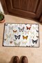 Blue Butterfly Dance Pattern 517 Doormat, 40x60 cm, Non-Slip Sole, Decorative - 4