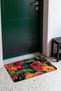 Red and Orange Dahlia-Floral Print Doormat, 40x60 cm, with Non-Slip Sole, Decorative - 3