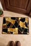 Gold and Black Broken Mosaic Pattern Doormat, 40x60 cm, with Non-Slip Sole, Decorative - 4