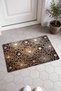 Brown Floral Print Doormat, 40x60 cm, with Non-Slip Sole, Decorative - 2