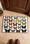 567 Colorful Butterfly-Patterned Doormat, 40x60 cm, with Non-Slip Sole, Decorative - 4