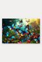 Blue Butterflies Spring-Patterned Doormat, 40x60 cm, Non-Slip Sole, Decorative - 5