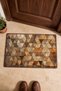 Brown Triangle Pattern Door Mat, 40x60 cm, Non-Slip Sole, Decorative - 4